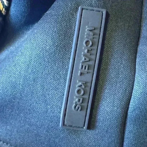 Michael Kors Track Jacket Men’s Size Medium Royal Blue Full Zip Up Hooded Size M - Picture 10 of 11